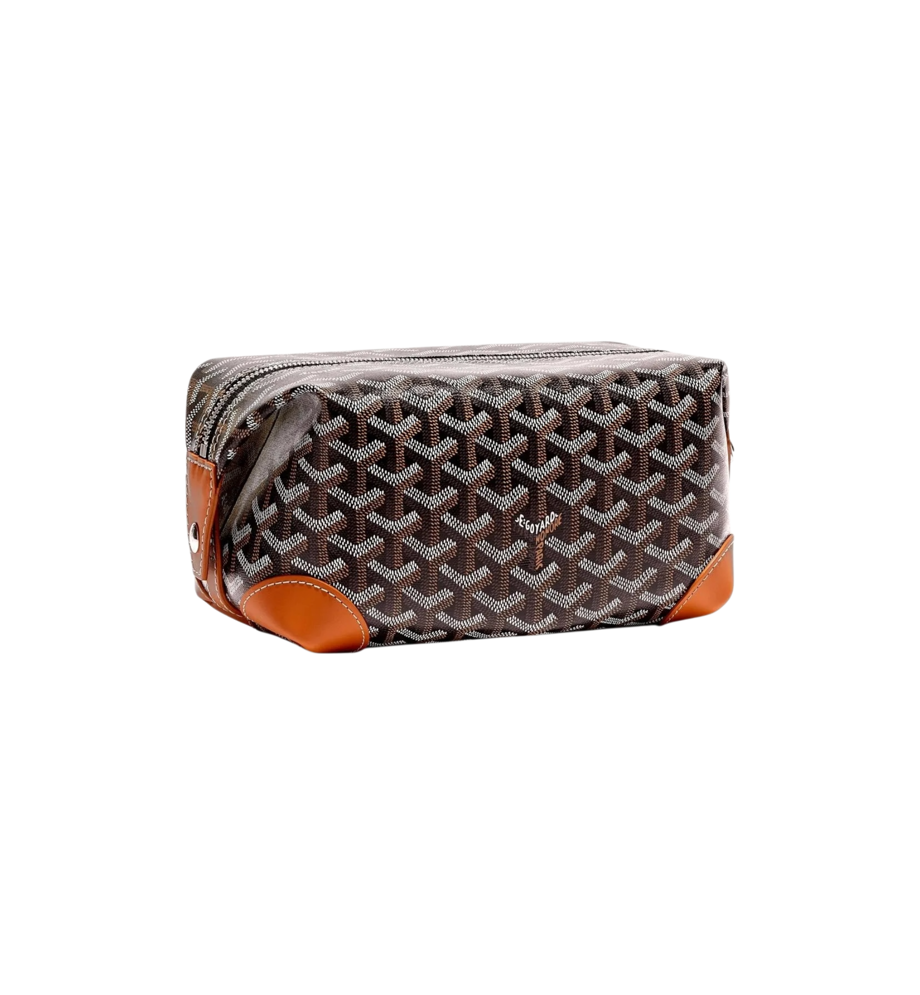 Goyard Bowling 25 Toiletry Bag "Black & Tan"