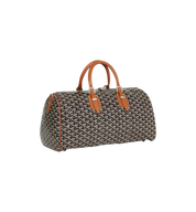 Goyard Boston 45 Bag "Black & Tan"