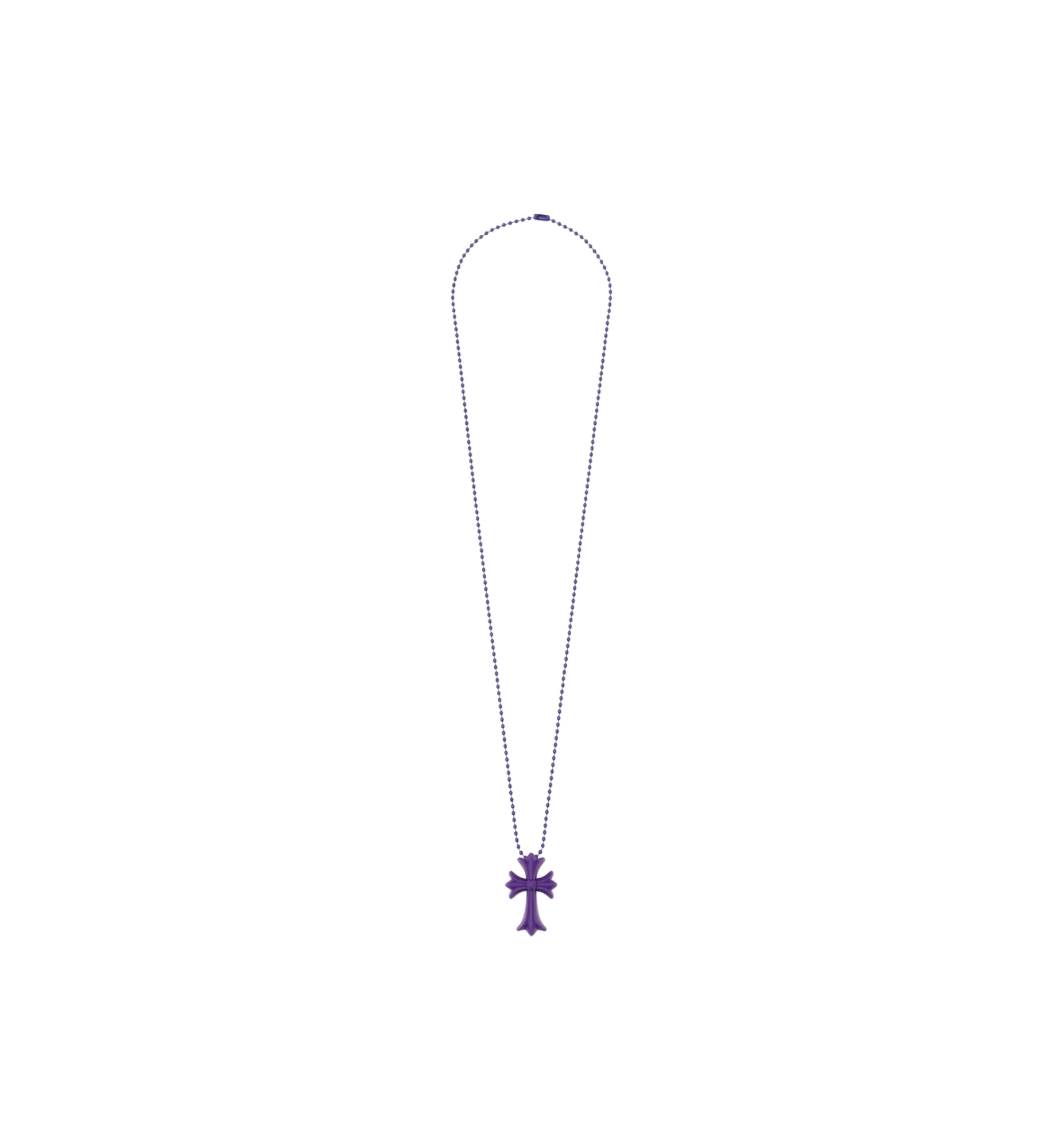 Chrome Hearts Cross Silicone Necklace "Purple"