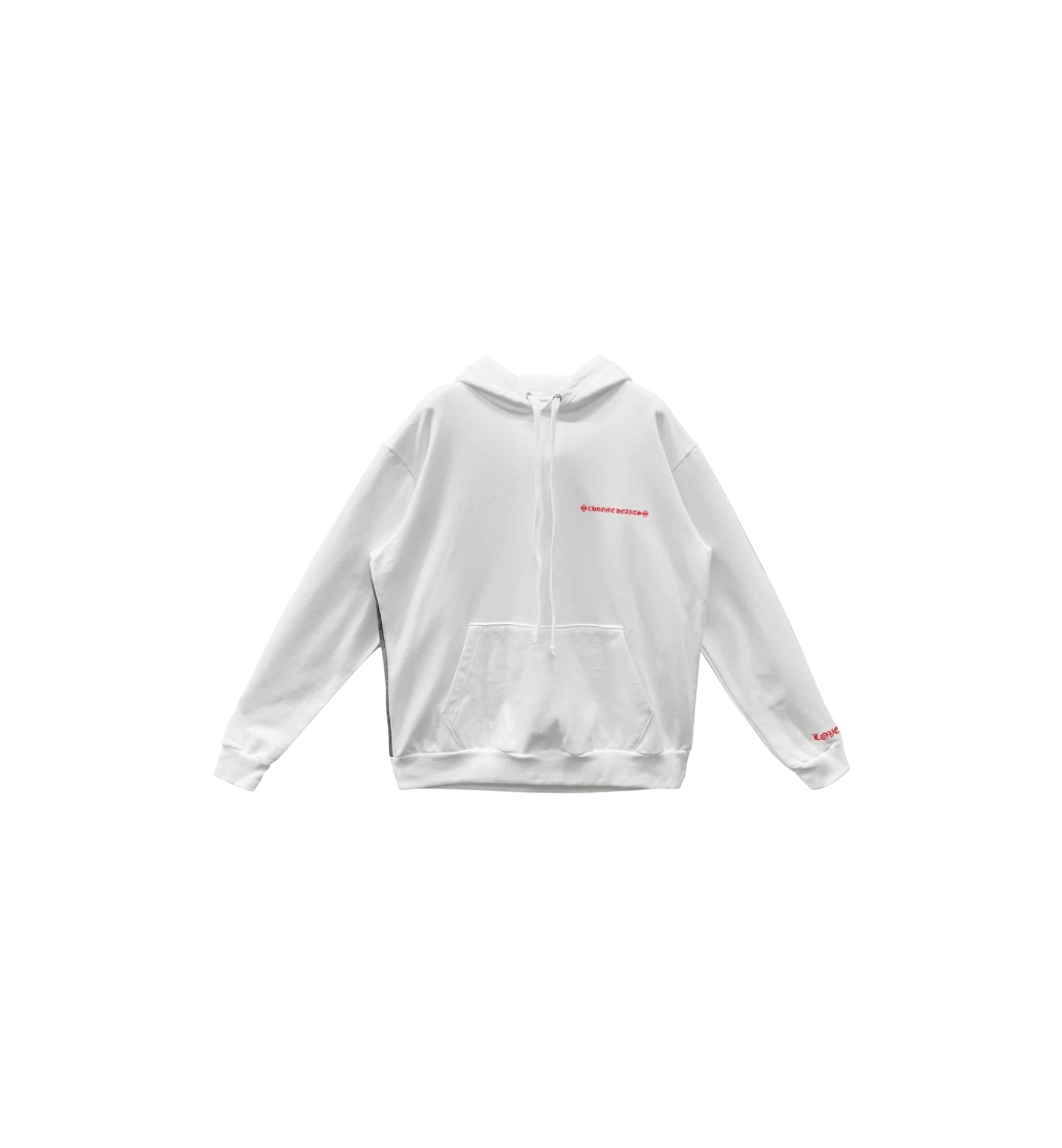 Chrome Hearts Laurie Lynn Stark "Love You" Portrait Red Letter Hoodie "White"
