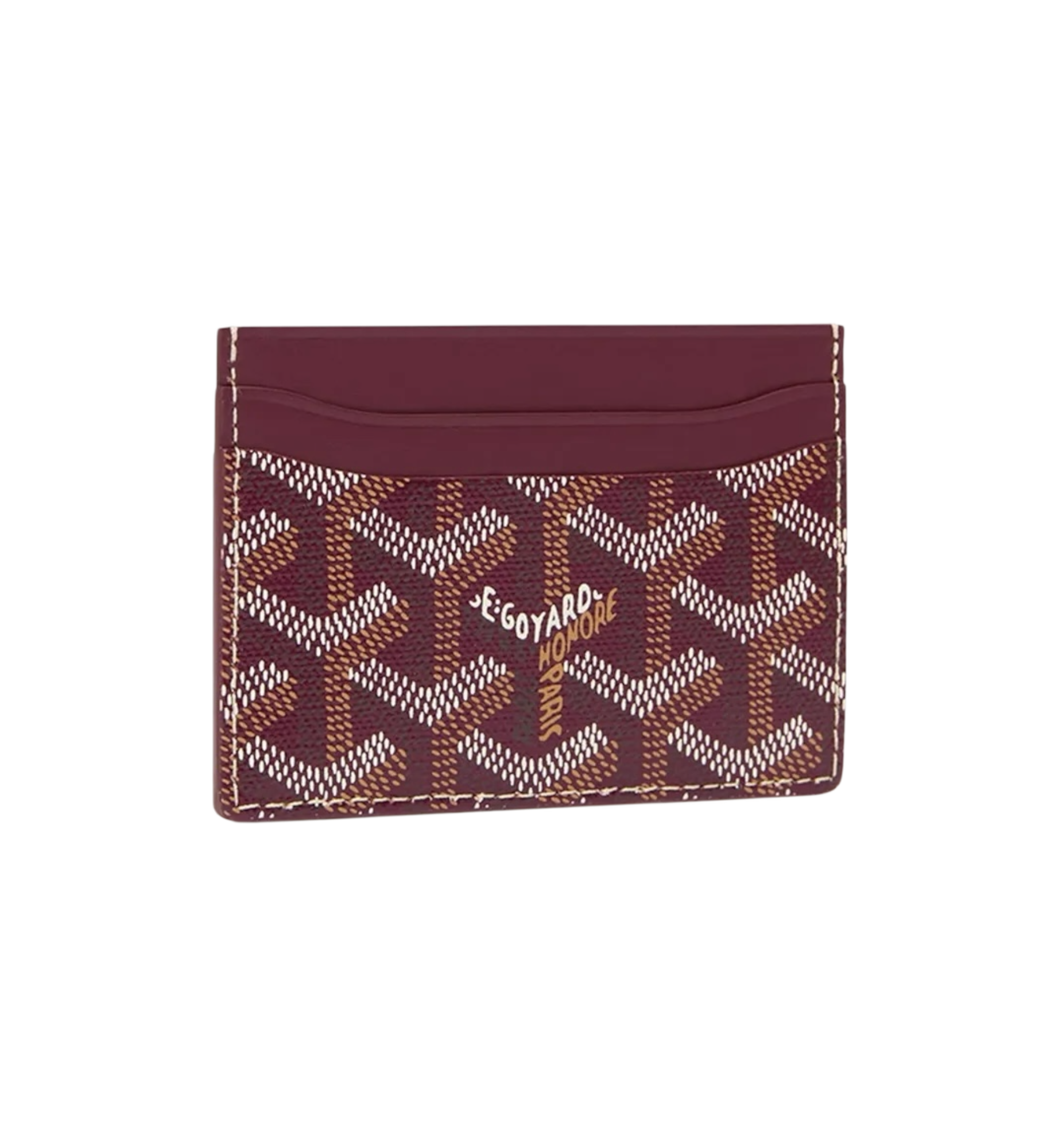 Goyard Saint Sulpice Card Wallet “Burgundy"