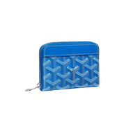 Goyard Matignon Mini Wallet "Sky Blue"