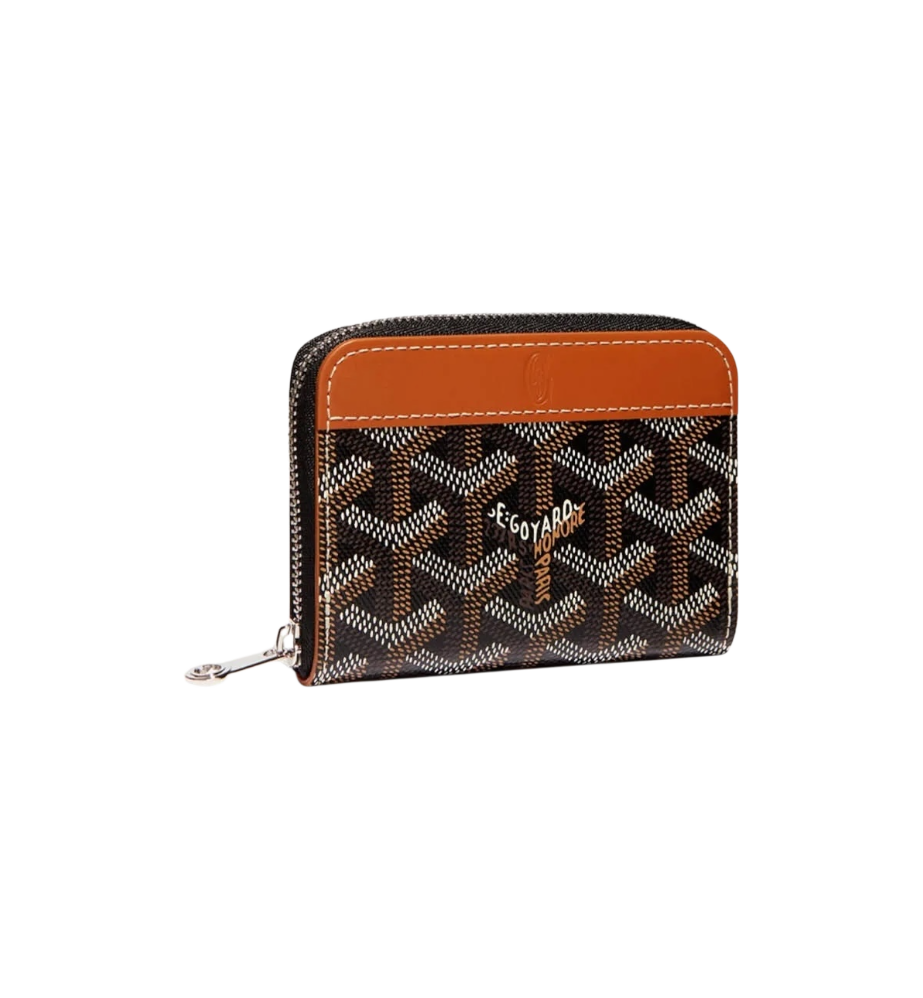 Goyard Matignon Mini Wallet "Black & Tan"