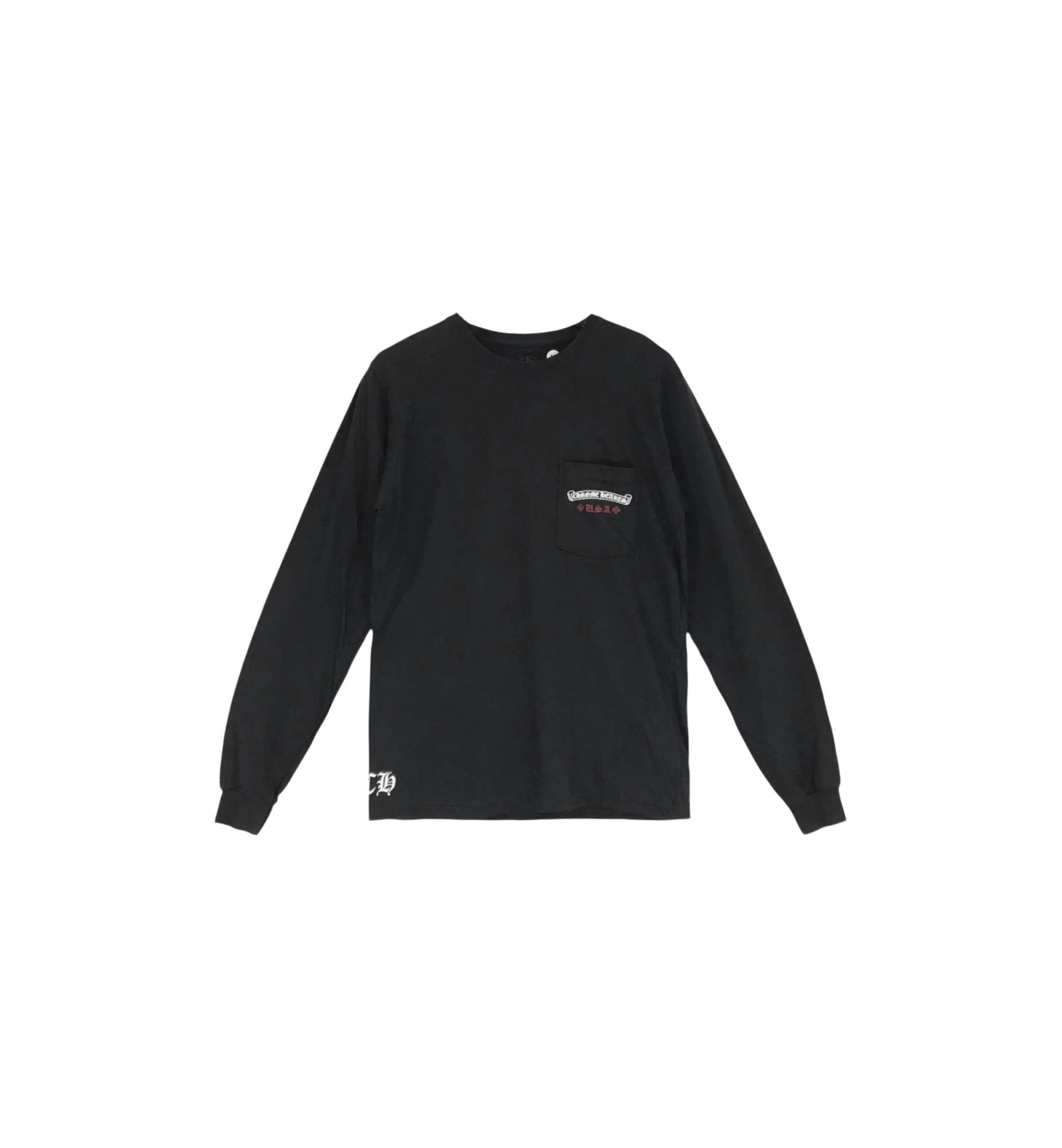 Chrome Hearts USA Flag Logo L/S T-Shirt "Black"