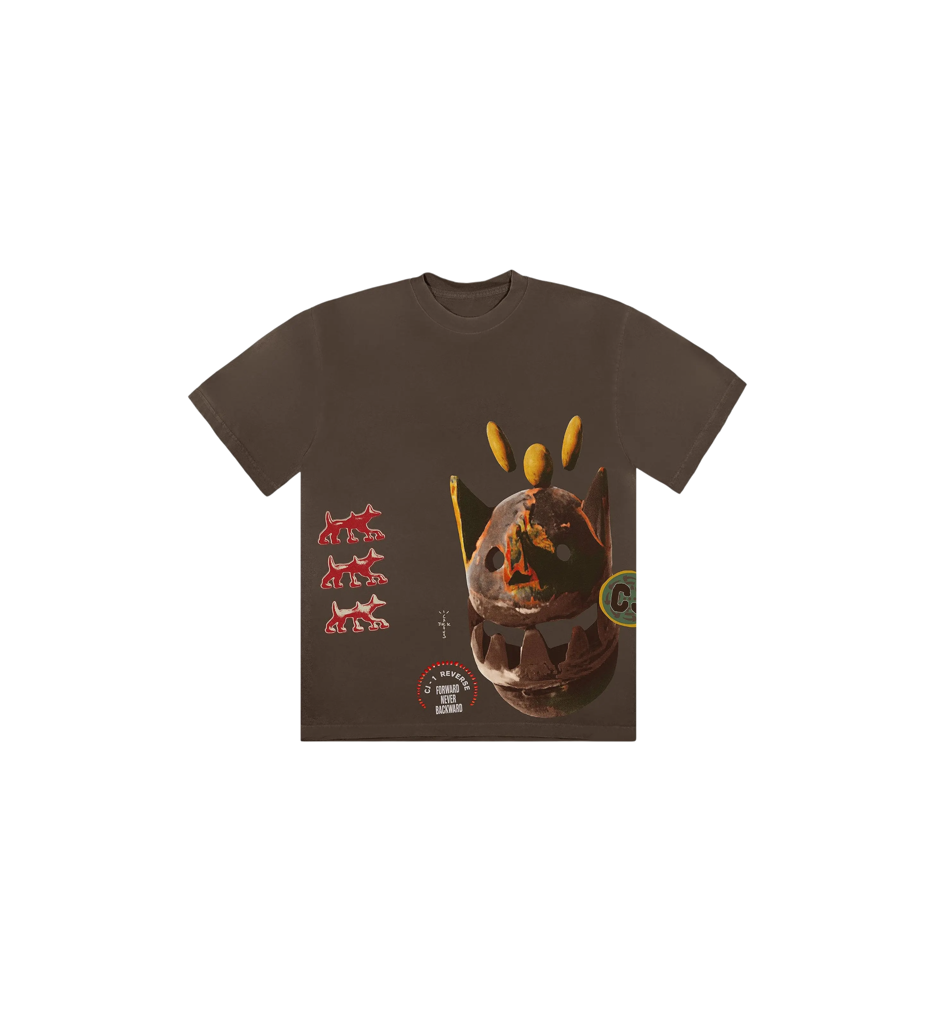 Travis Scott Never Backward T-Shirt "Brown"