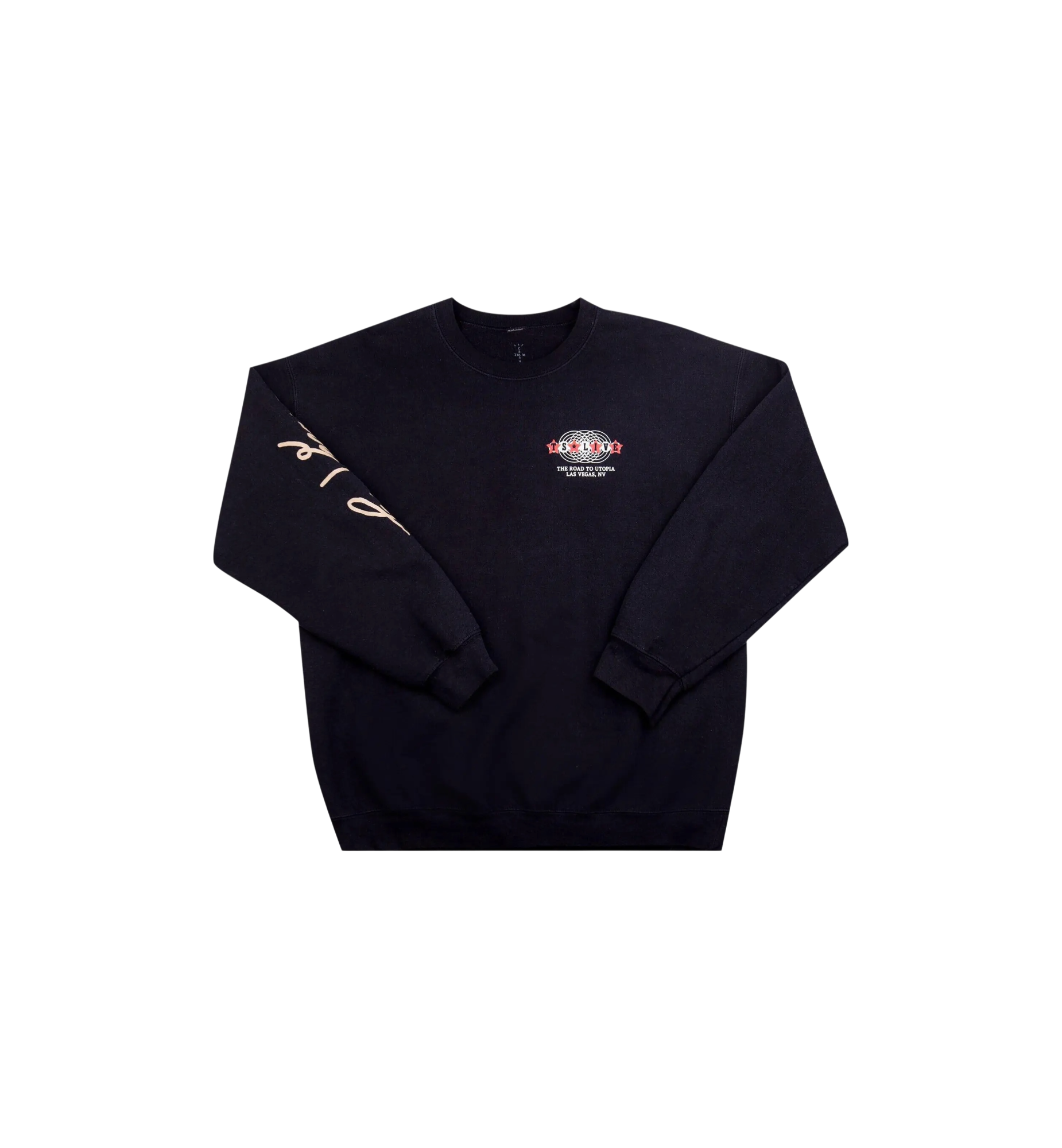 Travis Scott Road to Utopia Las Vegas Crewneck "Black"