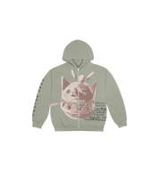 Travis Scott New Sight Zip Up Hoodie "Olive"