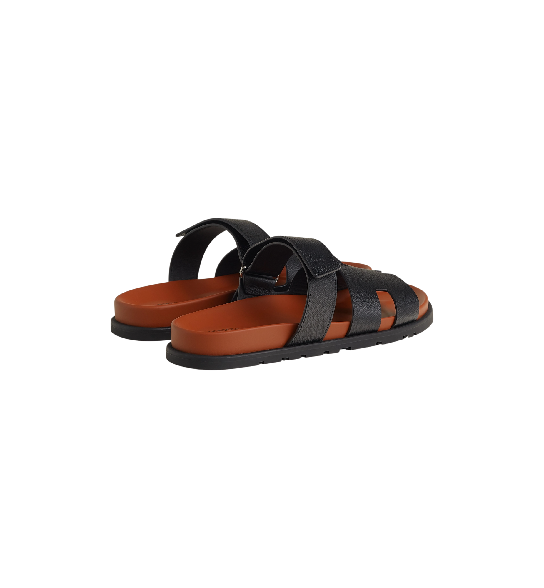 Hermes Chypre Sandal "Noir/Naturel"