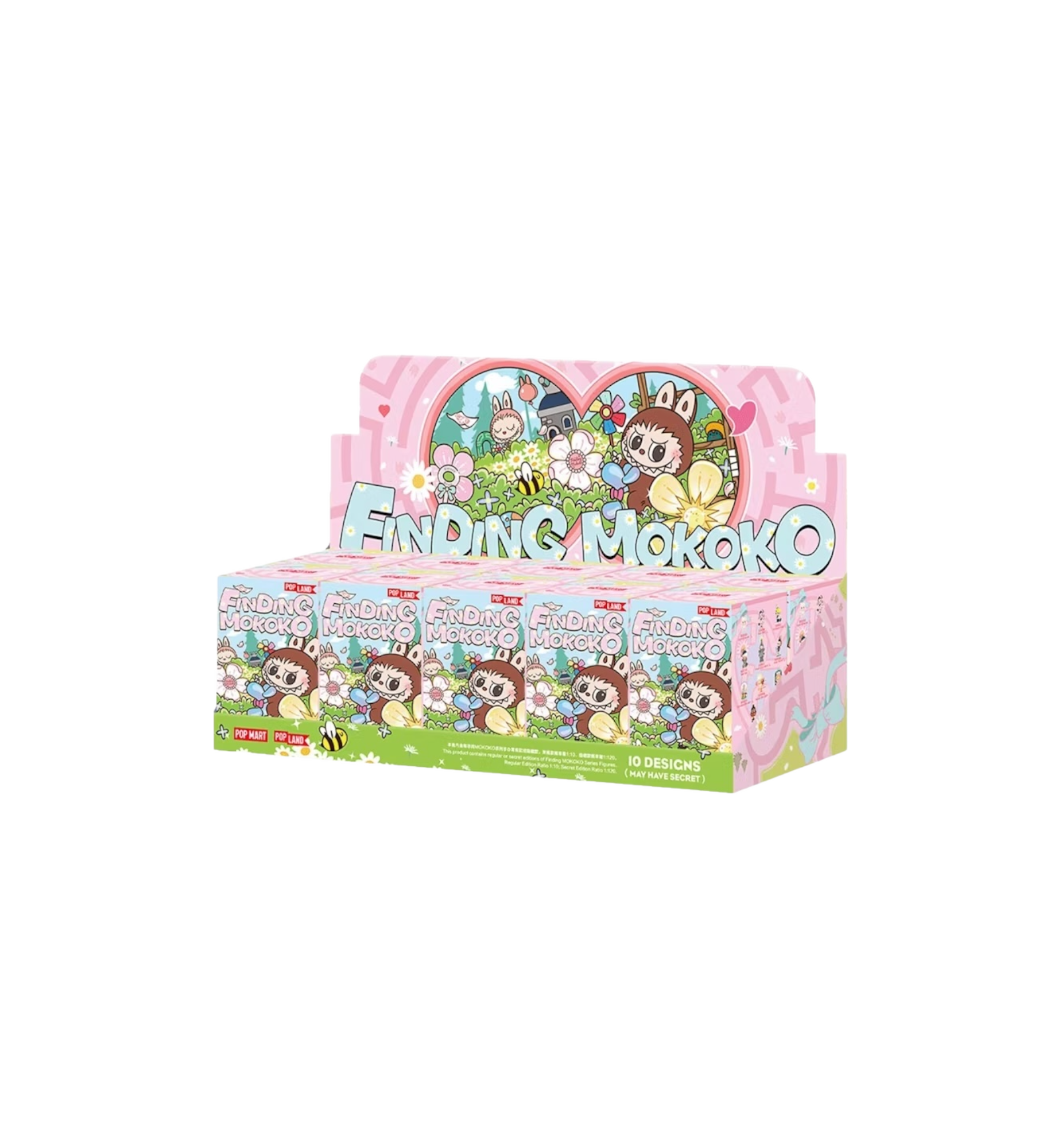 Pop Mart Finding Mokoko Series Figures Case (10 Blind Box)