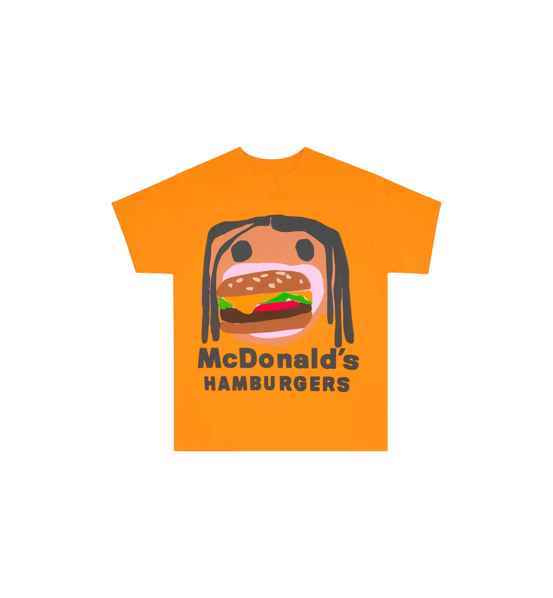 Travis Scott x CPFM 4 CJ Burger Mouth T-Shirt "Gold"