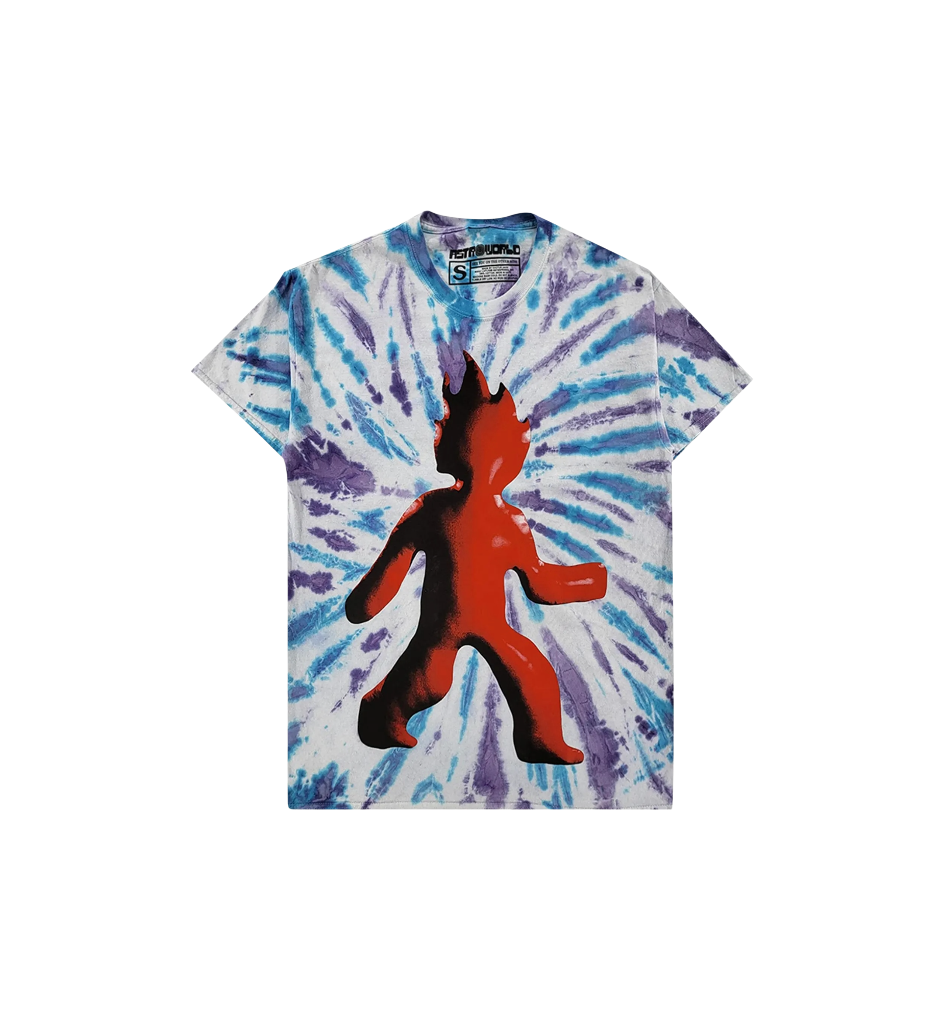 Travis Scott Flame T-Shirt "Tie Dye"