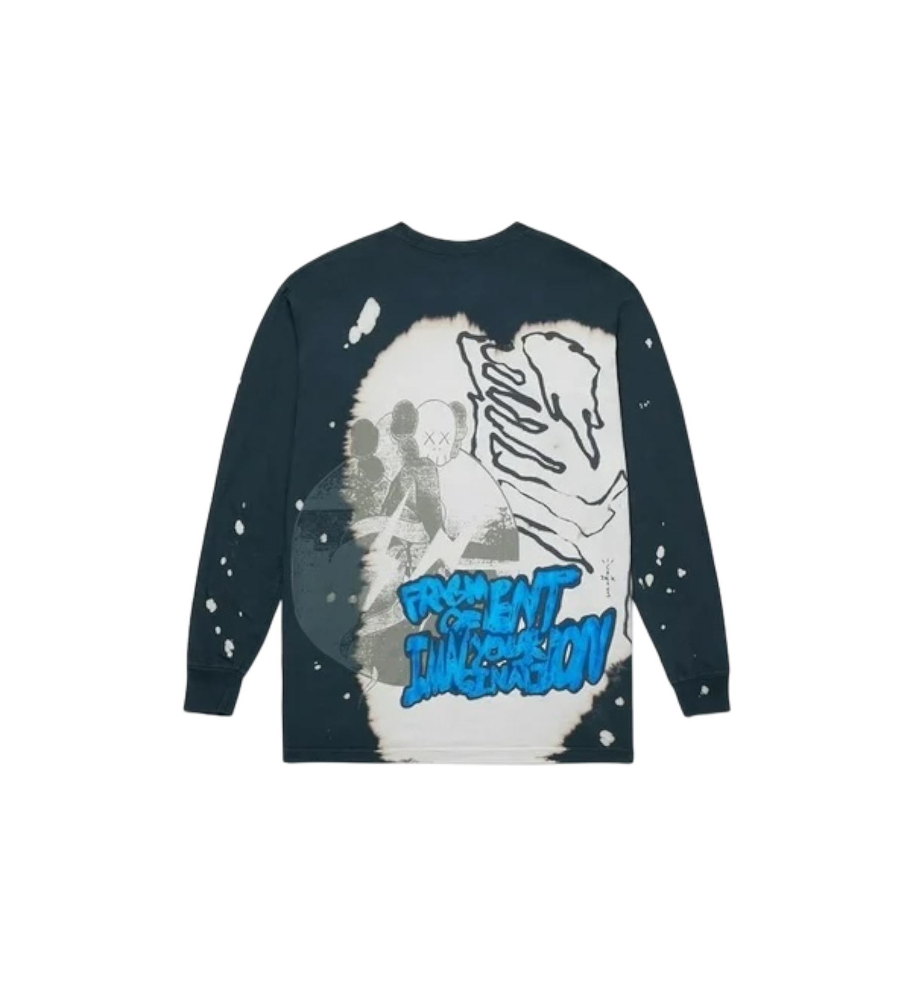 Travis Scott Cactus Jack + Kaws For Fragment L/S Tee "Multi Grey"