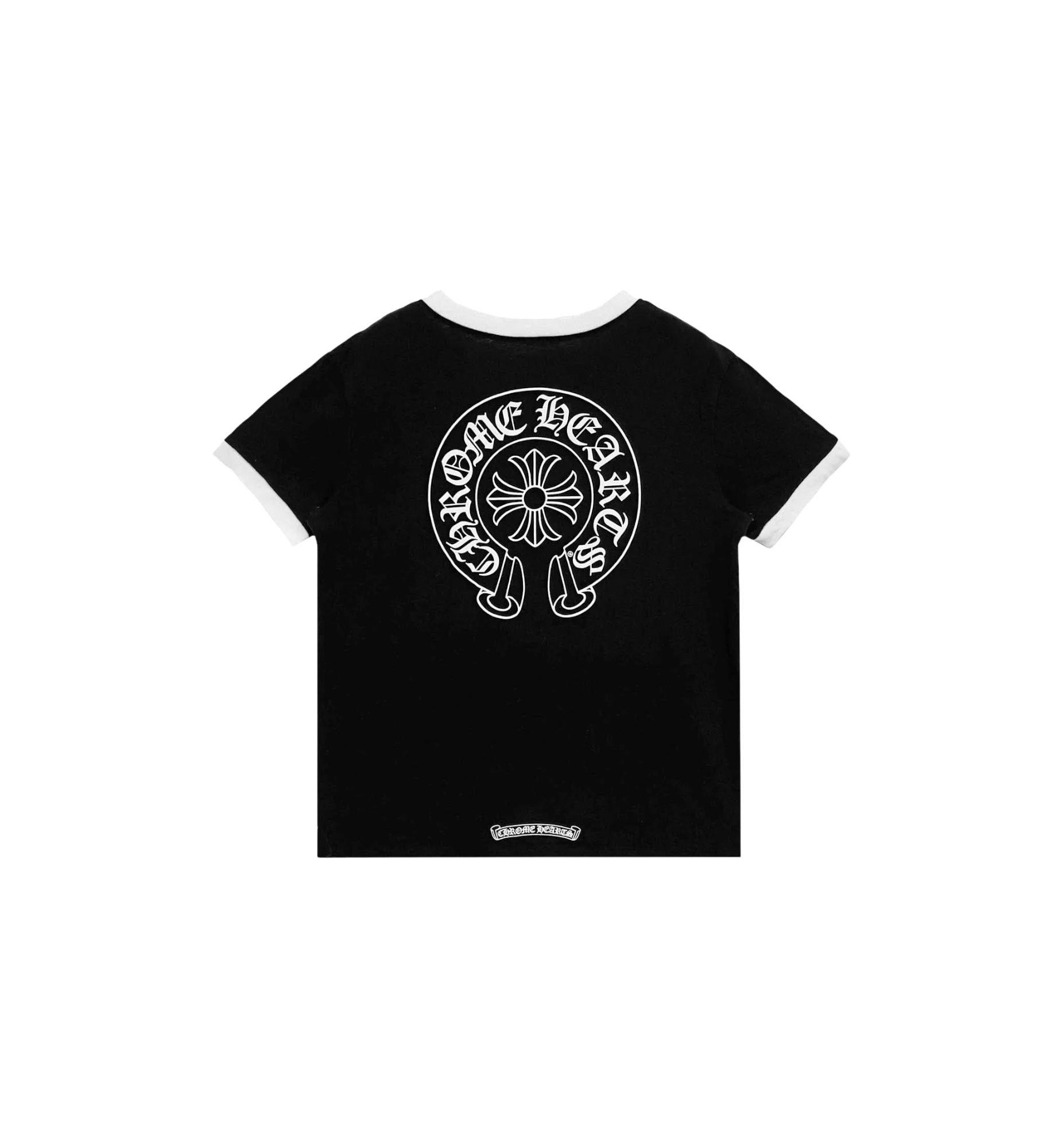 Chrome Hearts Horseshoe Logo Tee "Black/White" (Women's)