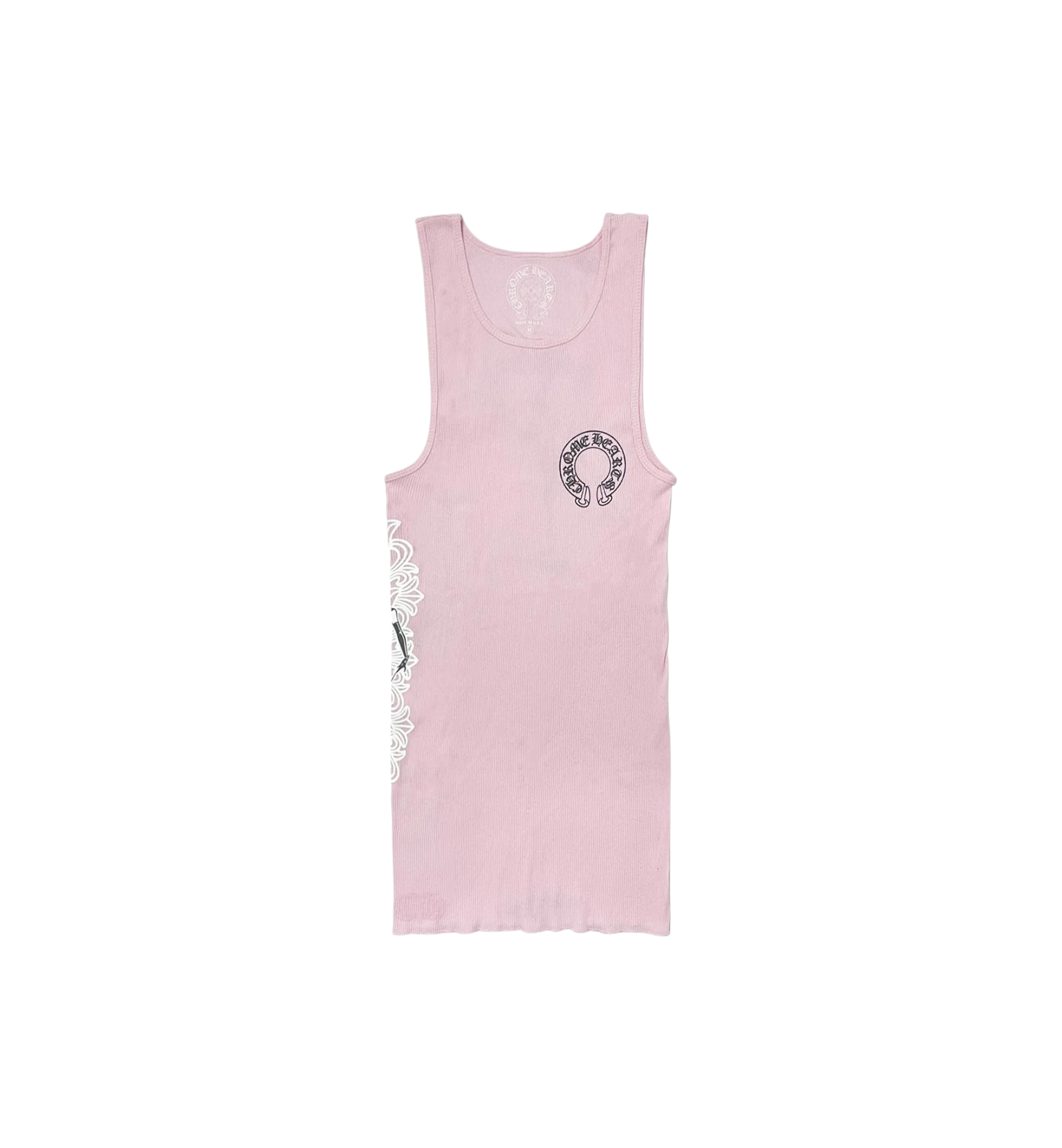 Chrome Hearts Deadly Doll Rib Art Basel Flora Tank Top "Pink" (Women's)