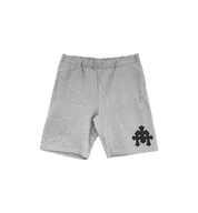 Chrome Hearts Cemetery Leather Cross Patch Paper Jam Shorts "Grey"