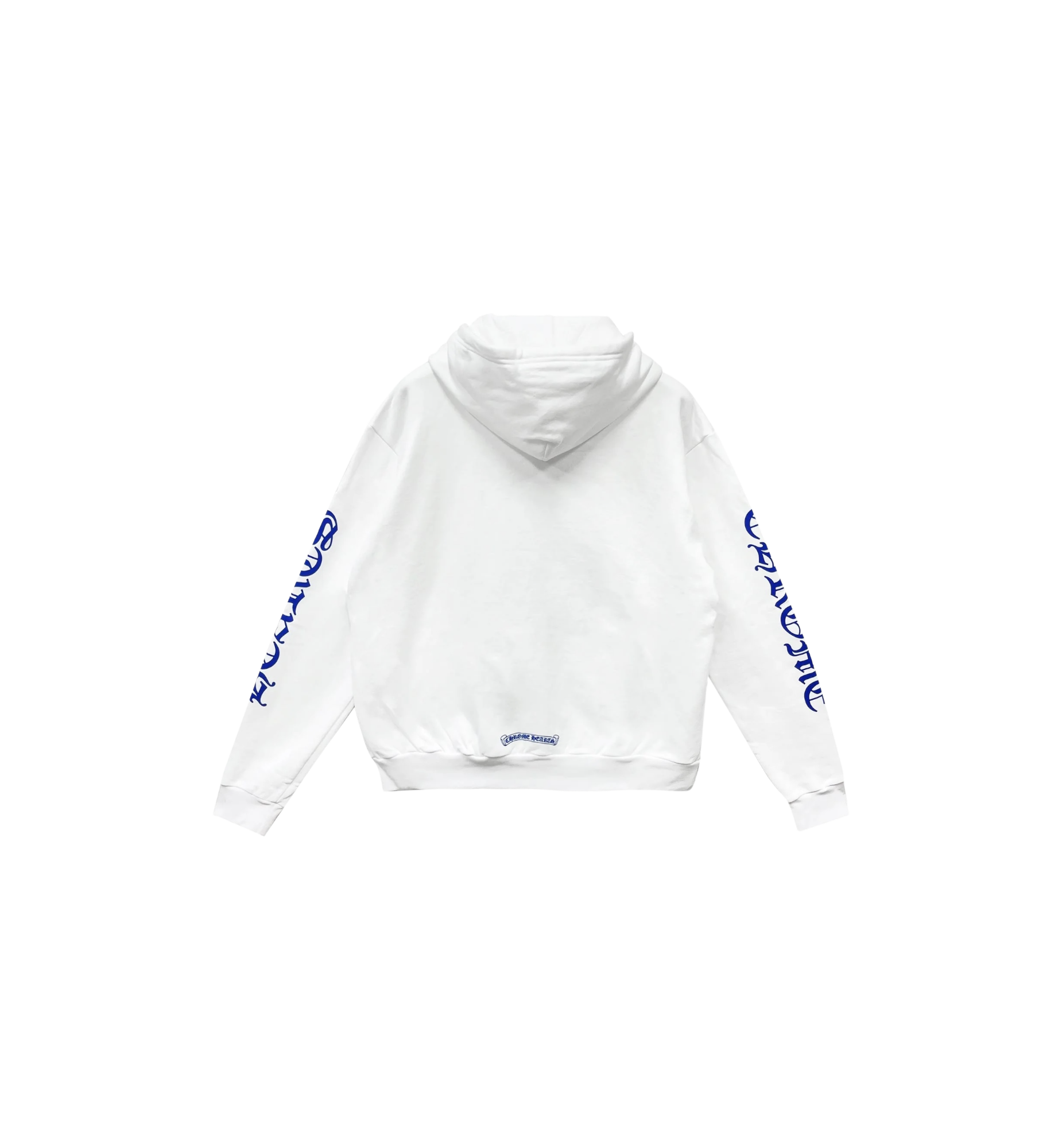 Chrome Hearts Blue Scroll Zip Up Hoodie "White"