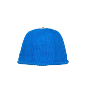 Chrome Hearts Cashmere Purple Cross Leather Patch Beanie "Blue"