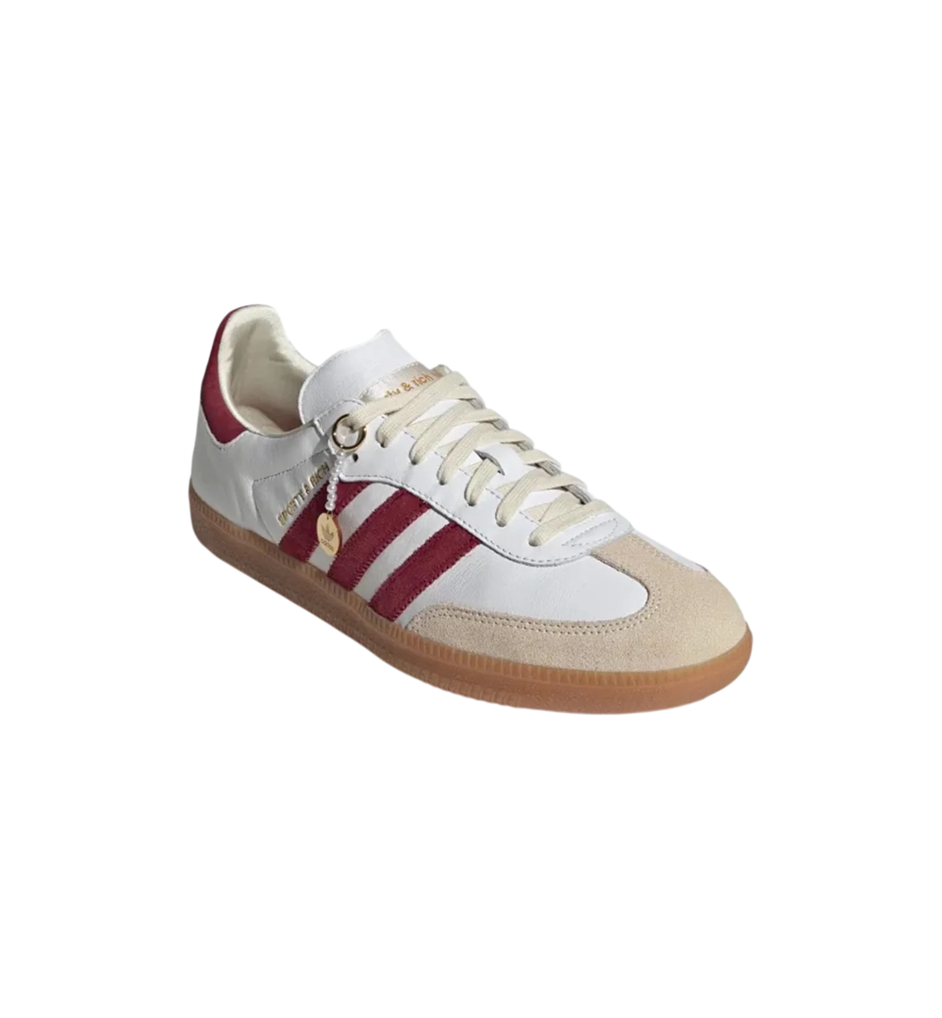 Adidas Samba "Sporty & Rich White Collegiate Burgundy"