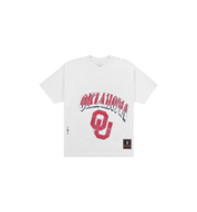 Travis Scott x Mitchell & Ness Oklahoma Sooners Hand-Drawn T-Shirt "White"