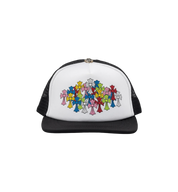 Chrome Hearts Multi Color Crosses Trucker Hat "Black/White"