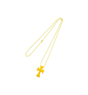 Chrome Hearts Cross Silicone Necklace "Yellow"