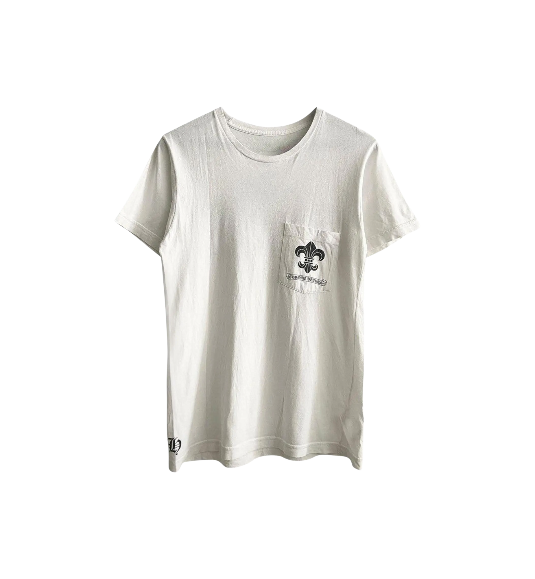 Chrome Hearts Triple Fleur Logo Pocket Tee "White"