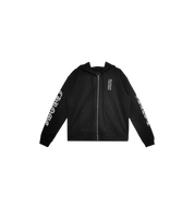 Chrome Hearts FY Vertical Logo Zip Up Hoodie "Black"