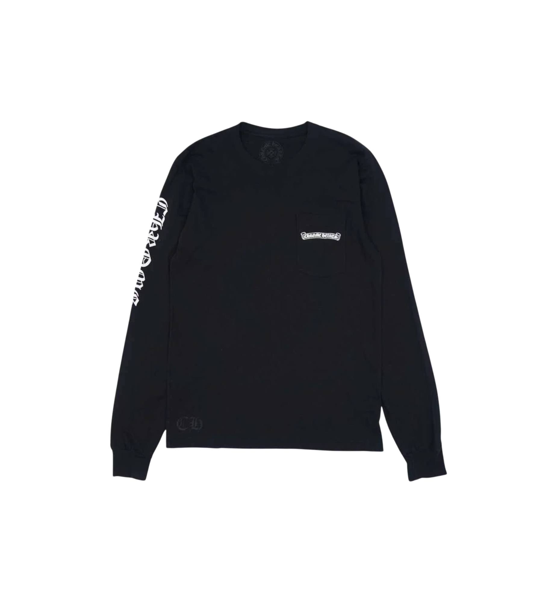 Chrome Hearts Tonal Cemetery Cross Banner L/S Tee "Black"