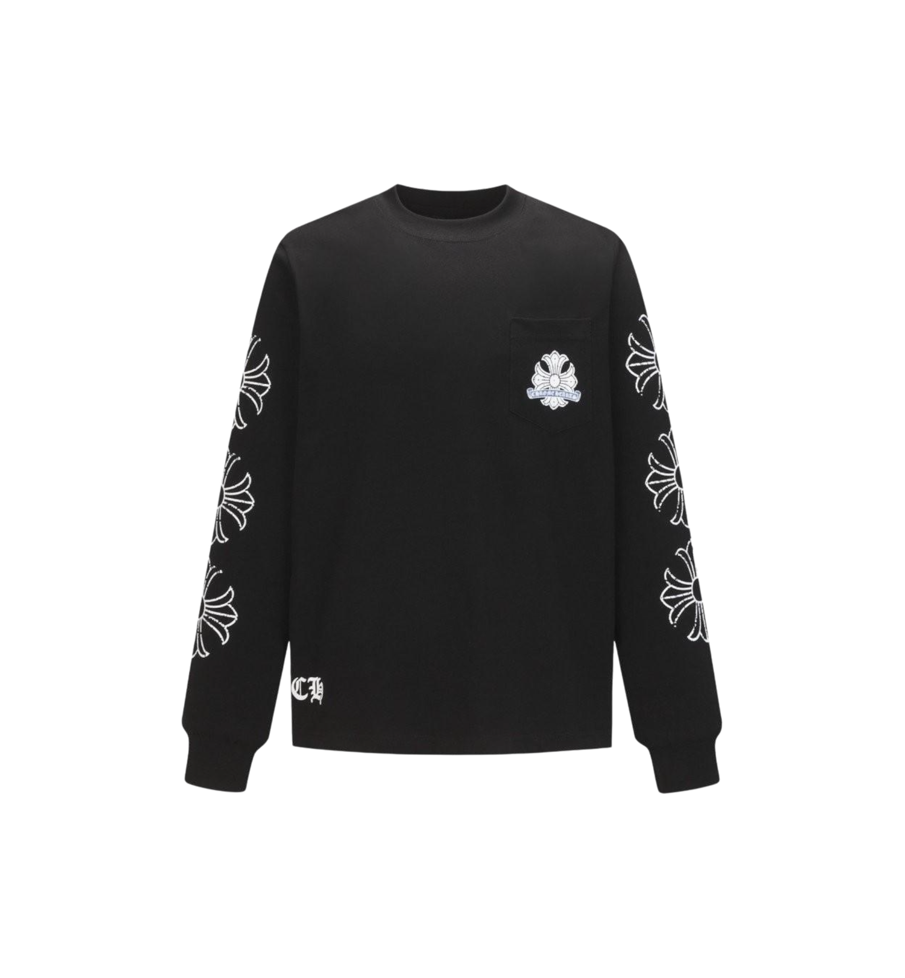Chrome Hearts Cross Sleeve Pocket L/S T-Shirt "Black"