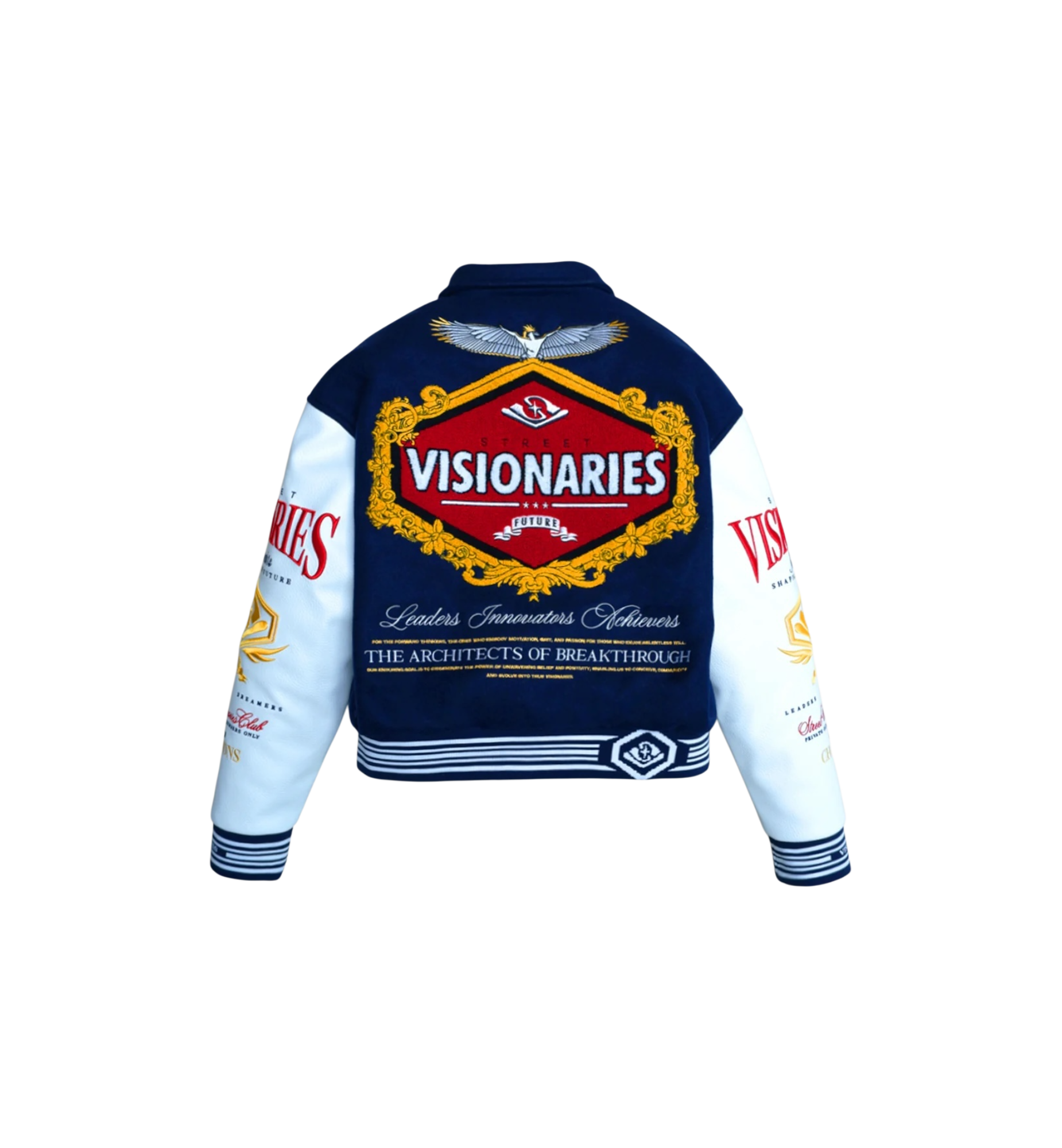Street Visionaries Architects of Breakthrough Varsity Jacket "Multicolor"