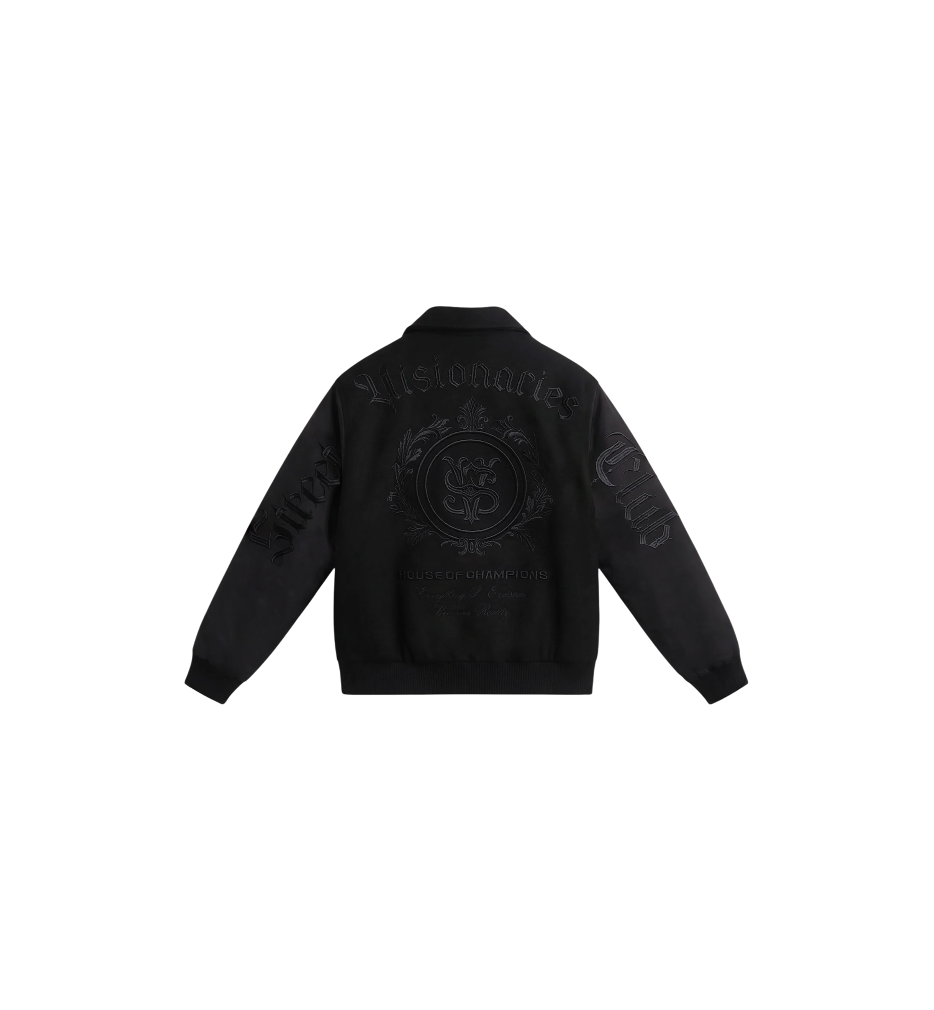 Street Visionaries Midnight Oasis Varsity Jacket "Midnight Black"