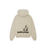 Broken Planet Heartless Love Hoodie "Bone White"