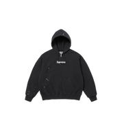 Supreme MM6 Maison Margiela Box Logo Zip Up Hooded Sweatshirt "Black"