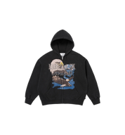 Supreme MM6 Maison Margiela Eagle Zip Up Hooded Sweatshirt "Black"