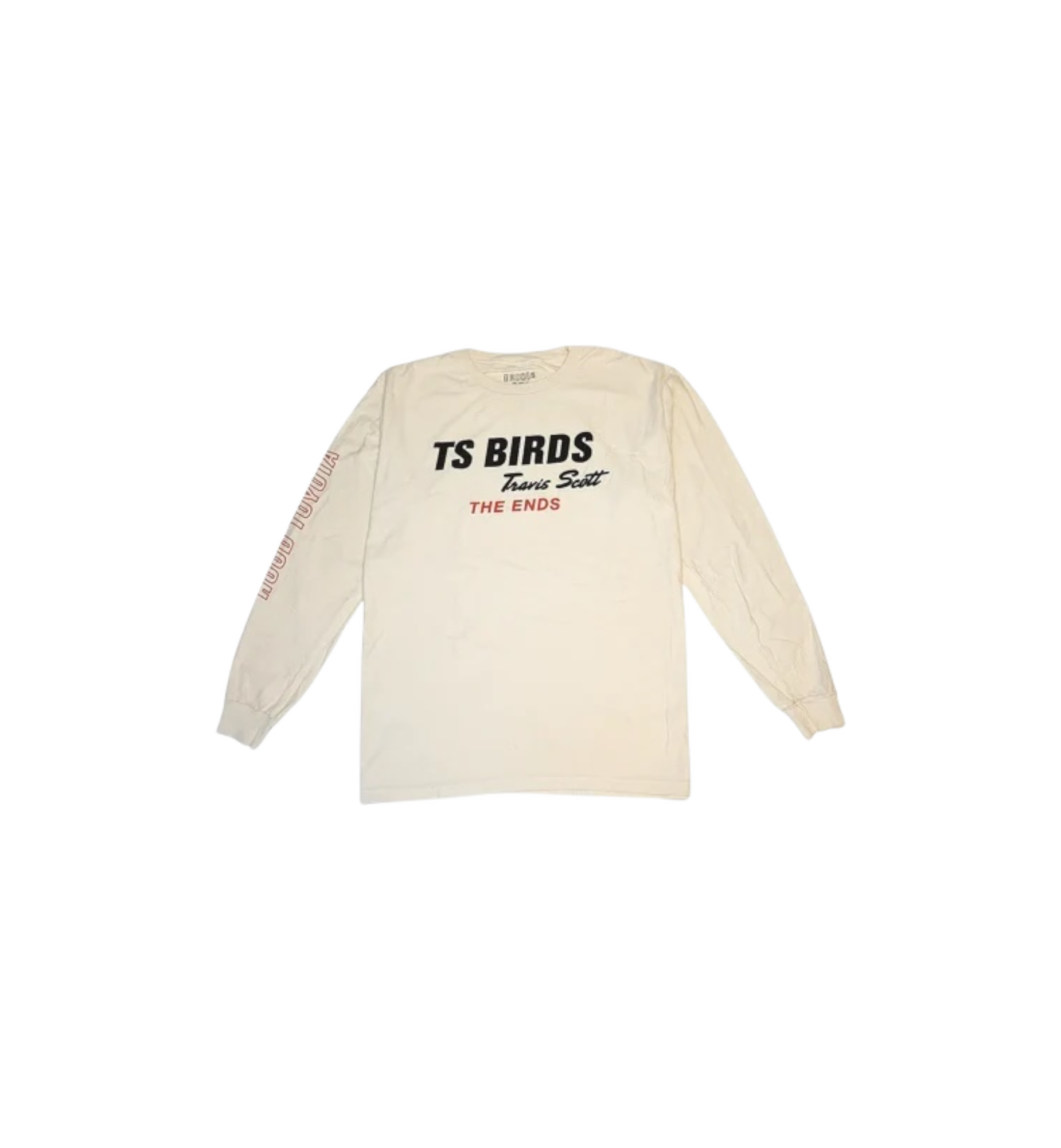 Travis Scott TS Birds The Ends L/S Tee "Beige"