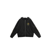 Chrome Hearts Camo Triple Cross Horseshoe Zip Hoodie "Black"