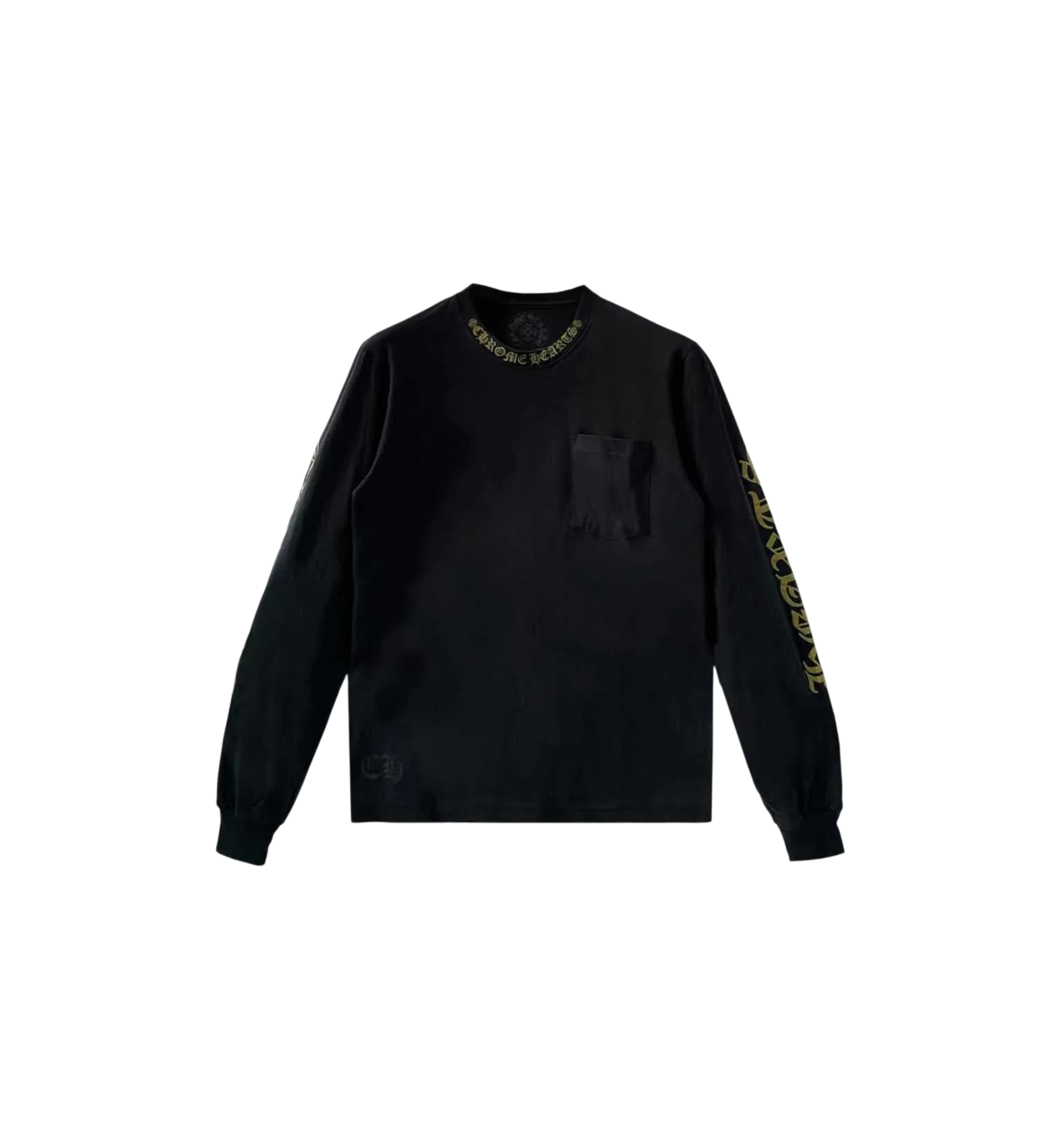 Chrome Hearts Pocket Crew L/S T-Shirt "Black/Army Green"