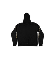 Chrome Hearts Vertical Logo Zip Up Hoodie "Black/Army Green"