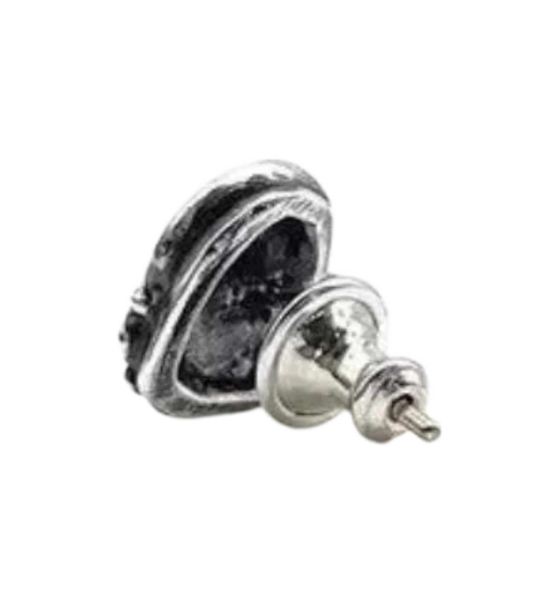 Chrome Hearts Vine Heart Earring Stud "Silver"