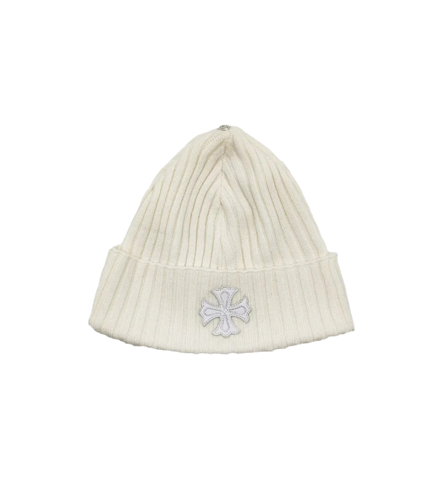 Chrome Hearts Cross Patch Cashmere Beanie "White"