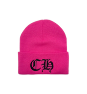 Chrome Hearts CH Logo Embroidered Beanie "Pink"