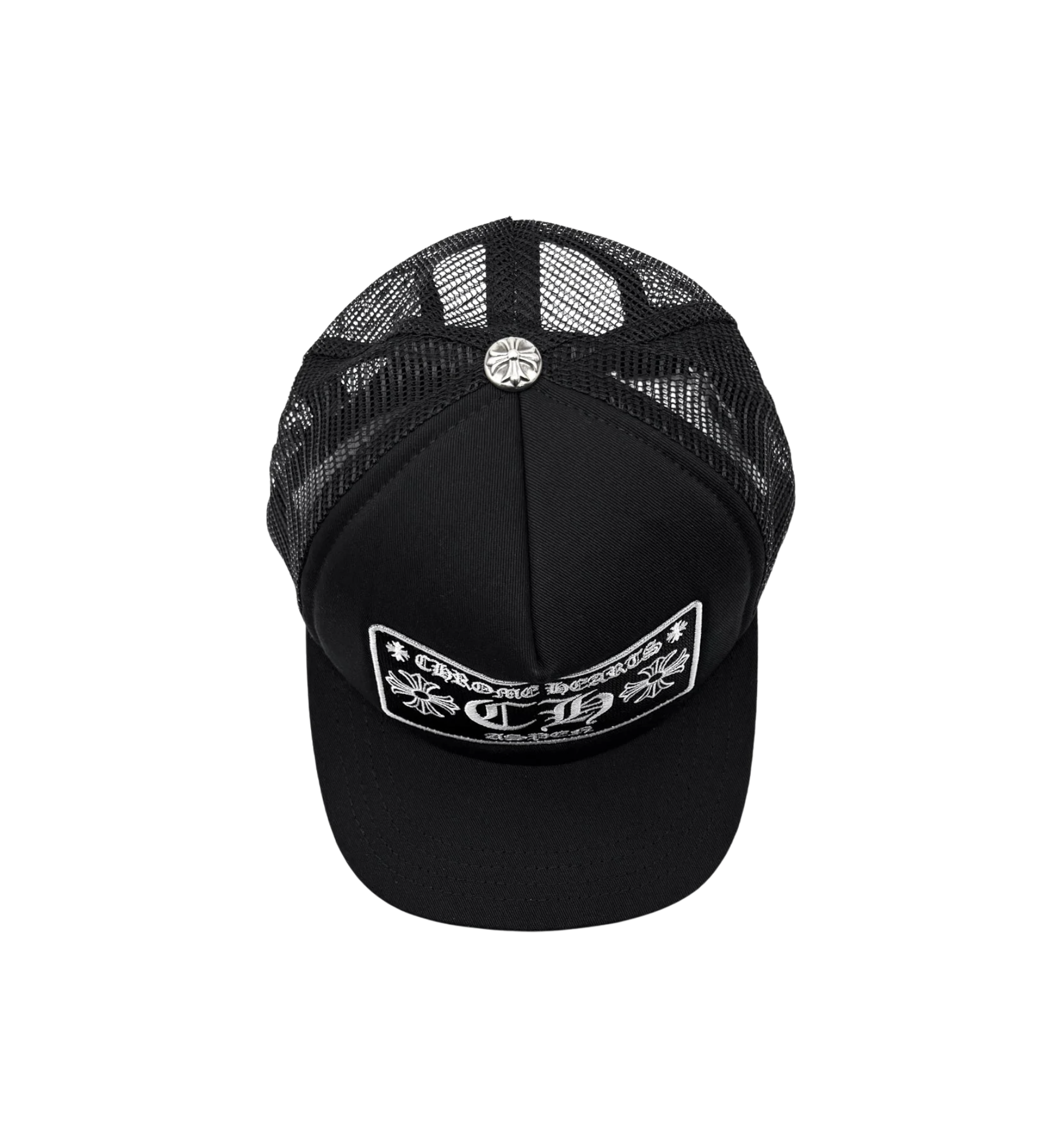 Chrome Hearts Aspen CH Embroidered Trucker Cap "Black"