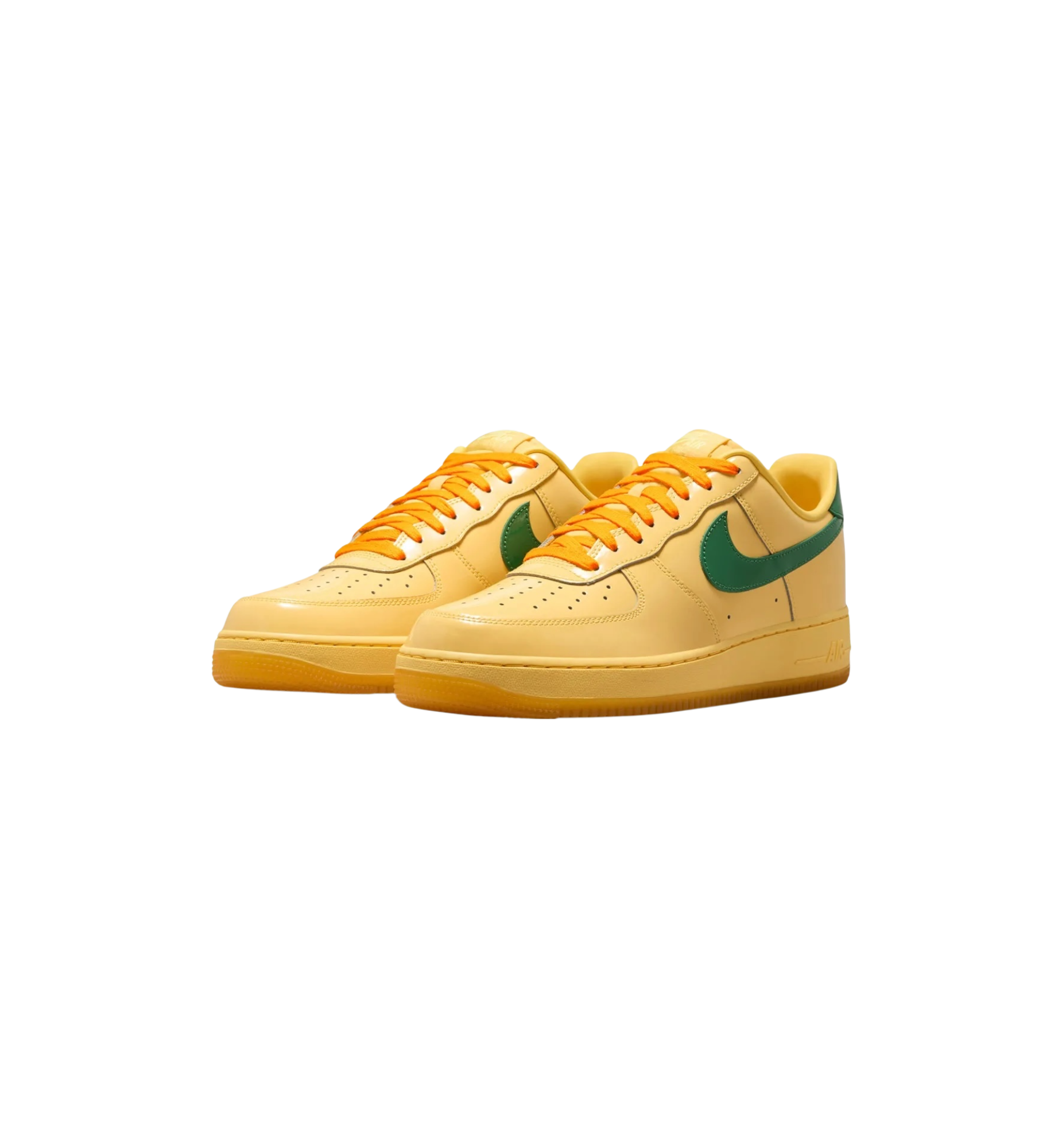 Nike Air Force 1 Low "Patent Leather Topaz Gold Pine Green"