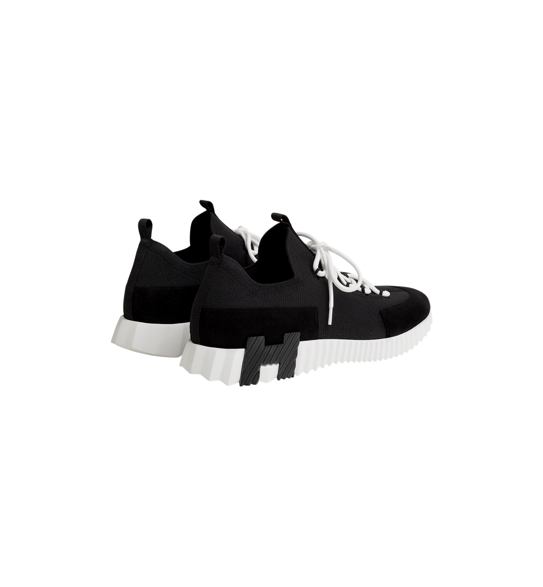 Hermes Lift Slip-On Sneaker "Noir/Blanc"
