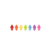 Pop Mart Pop Bean CRYBABY Mini Figure Set "Gradient Color"