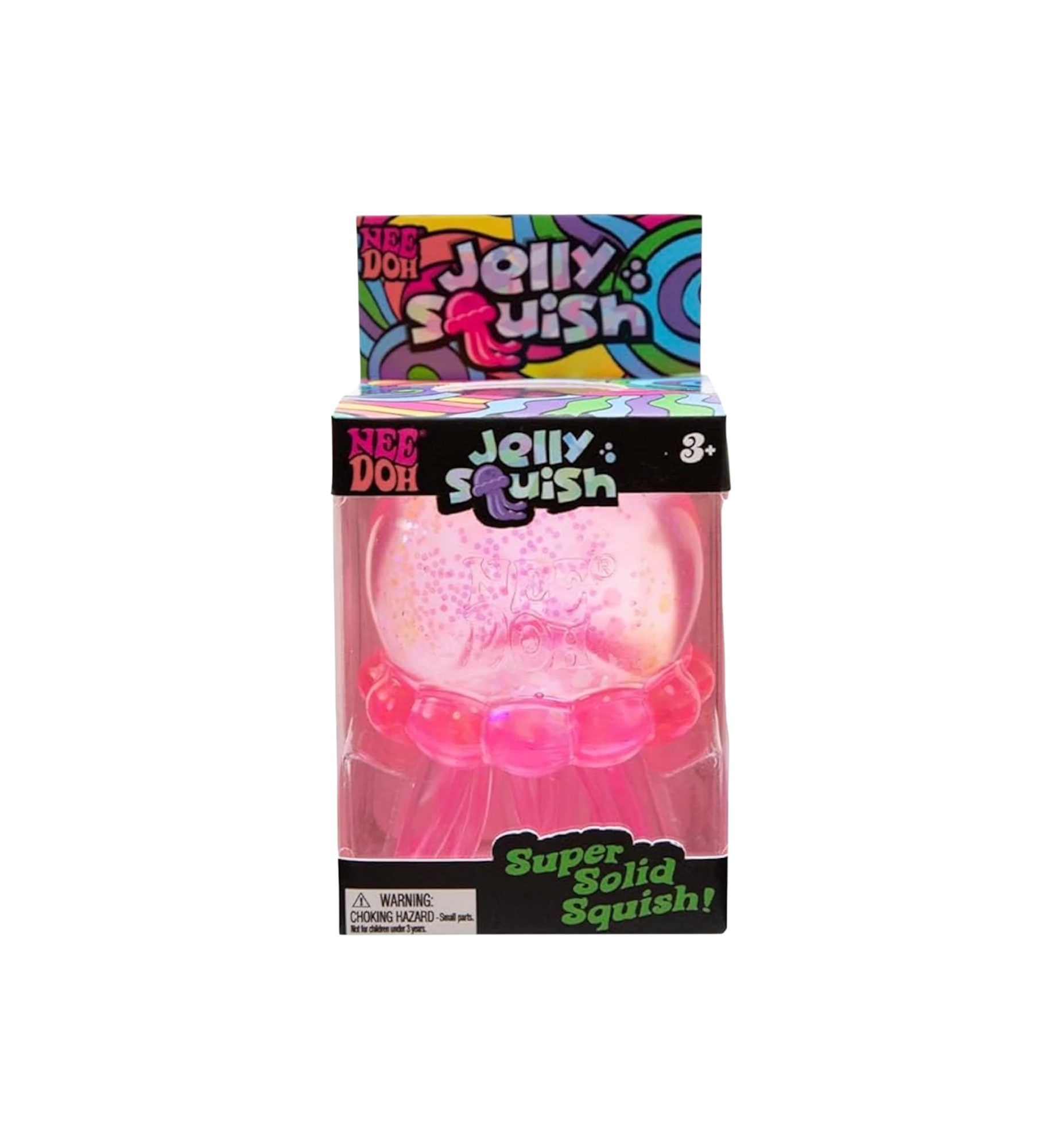 NeeDoh JellySquish Squishy Fidget Toy "Pink"