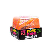 NeeDoh Jumbo Swirl Nice Berg Squishy Fidget Toy "Orange"