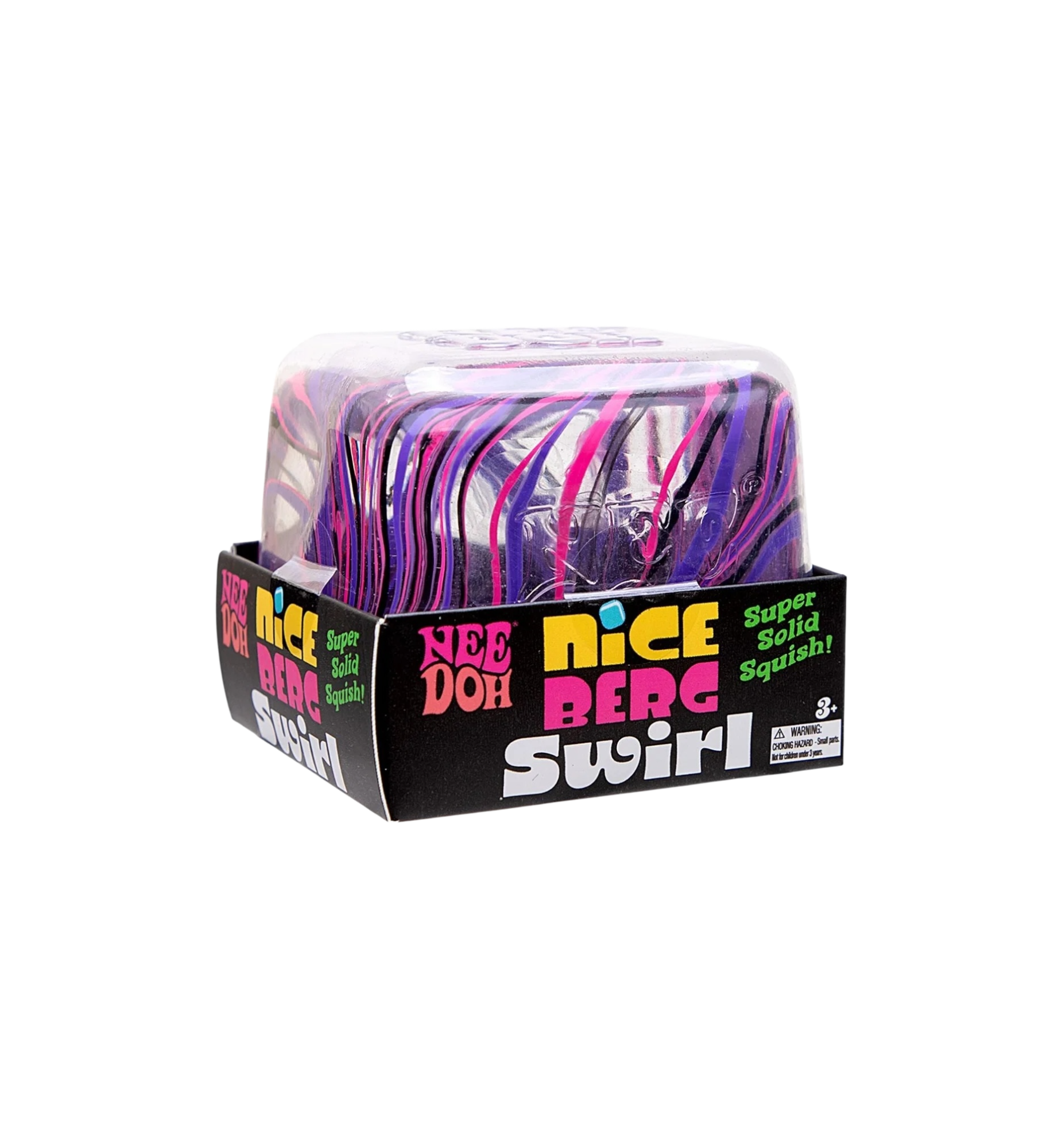 NeeDoh Jumbo Swirl Nice Berg Squishy Fidget Toy "Purple"