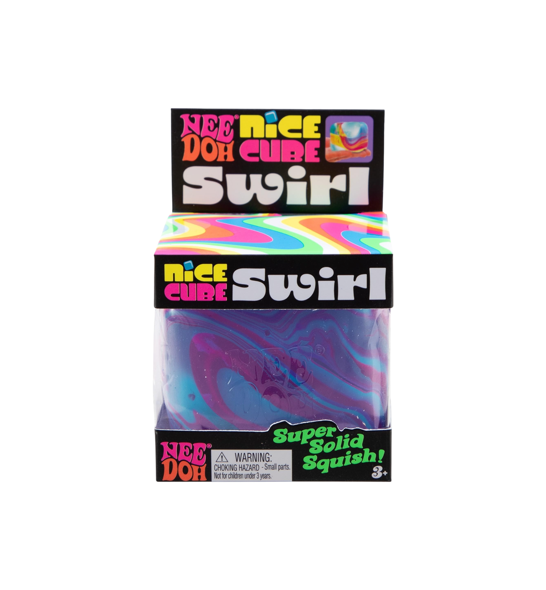 NeeDoh Nice Cube Swirl Super Squeeze! "Purple/Pink/Blue"