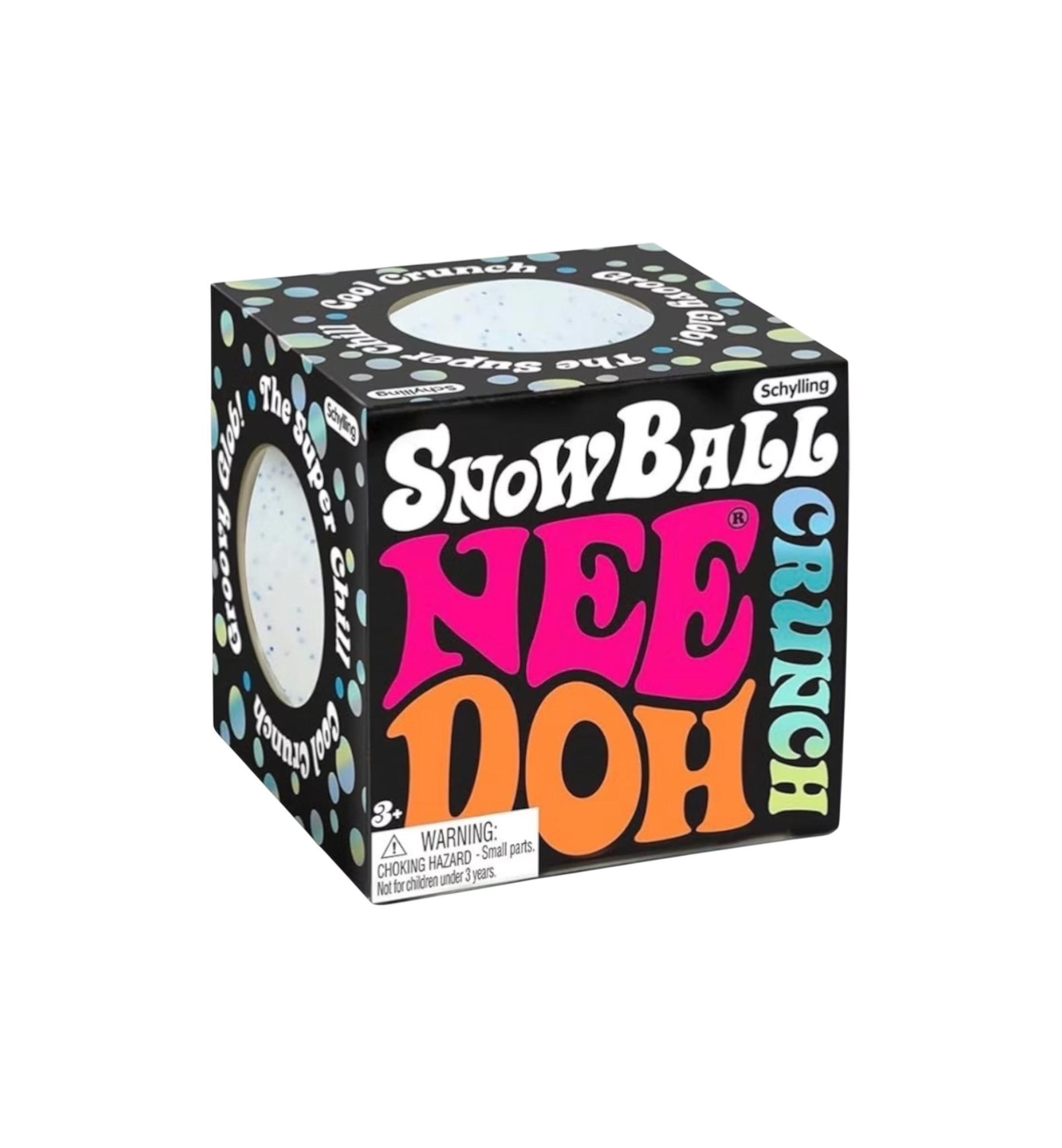 NeeDoh Snowball Crunch Squishy Fidget Toy "White"
